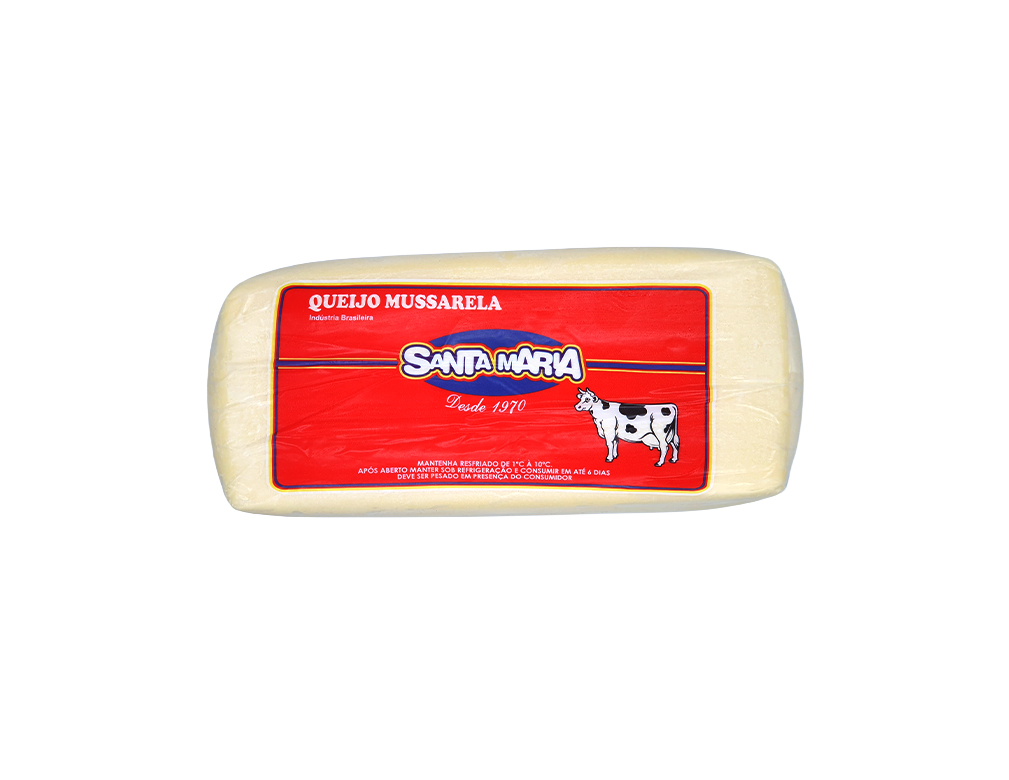 MUÇARELA SANTA MARIA 4 KG (CX 6 PÇ) *** FIFO 05/08